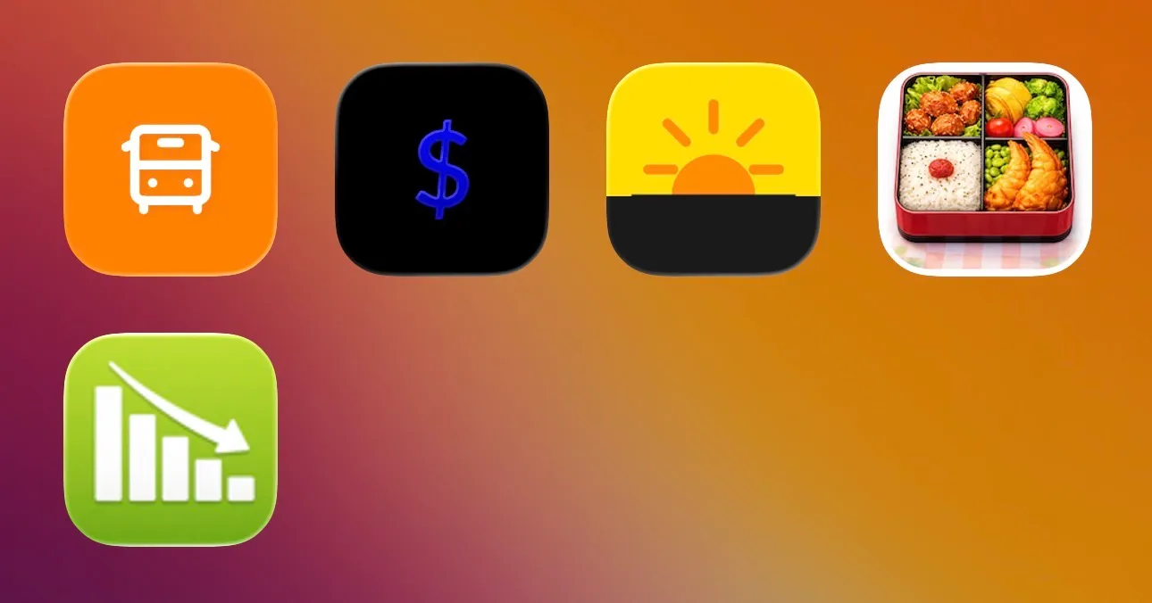 A screenshot of some apps